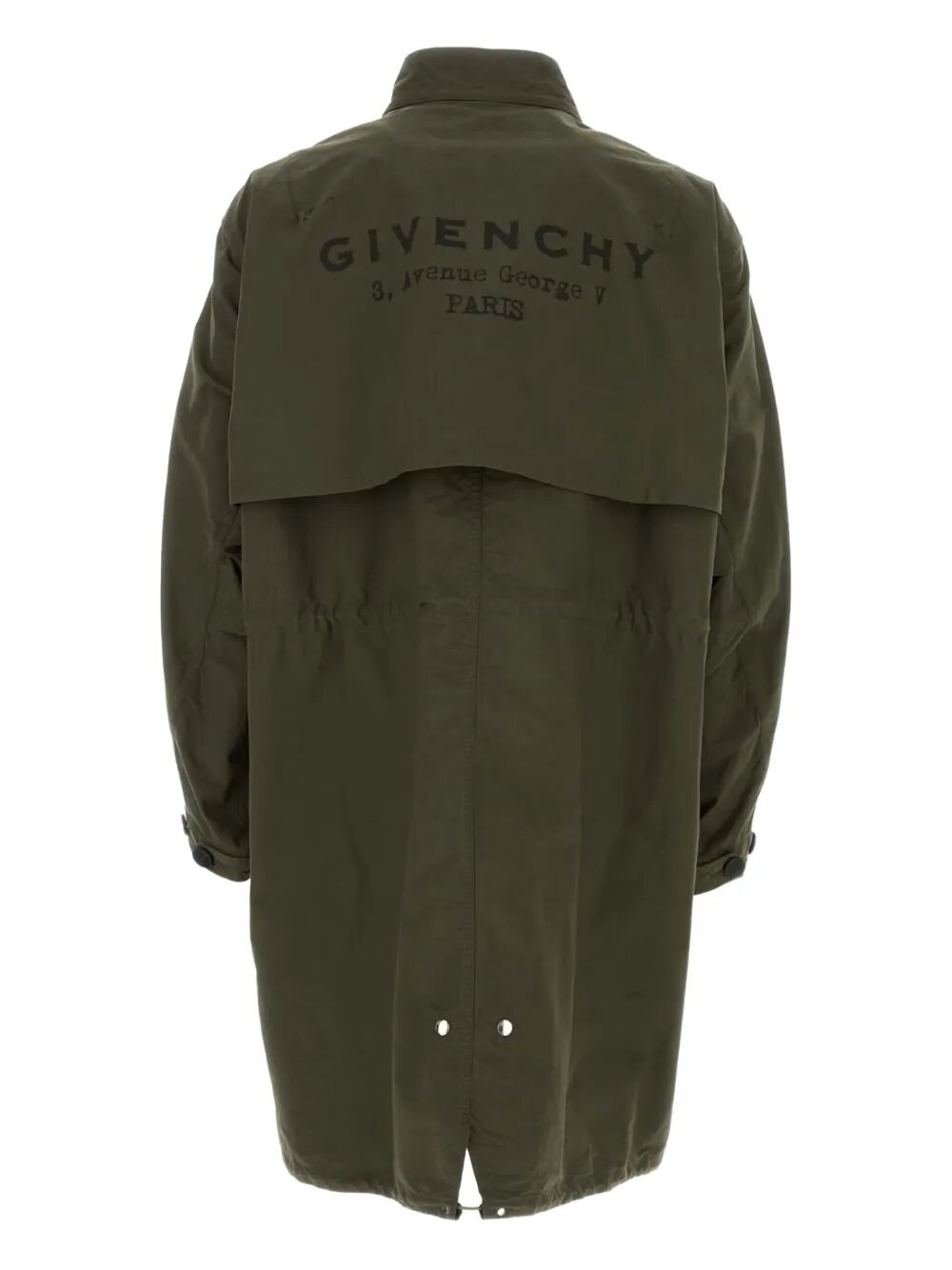 Givenchy Men Twisted Arm Cotton Parka