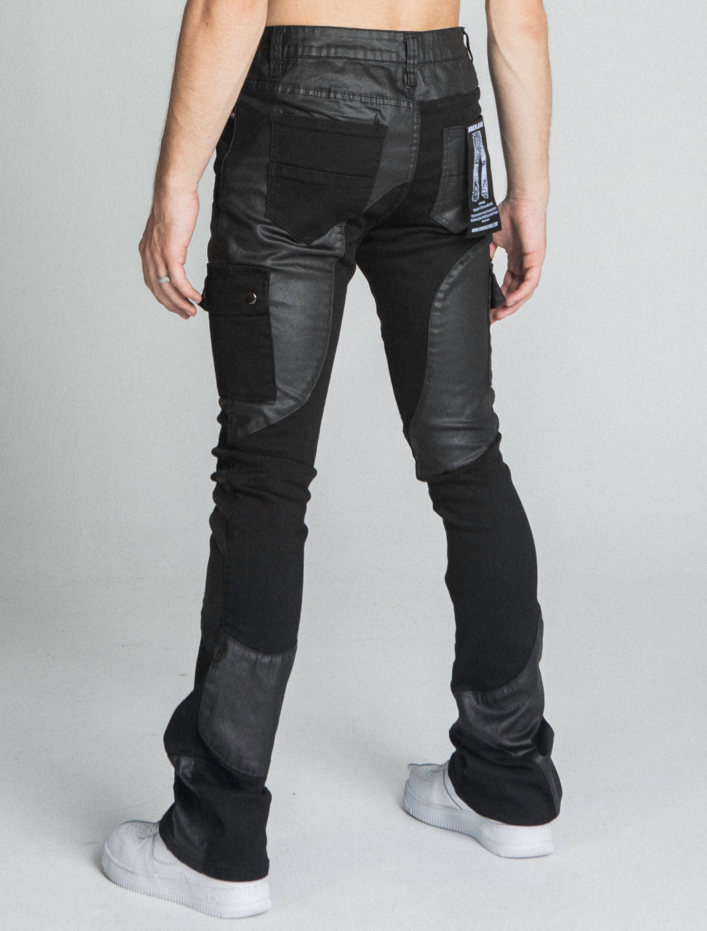 AJ40SK COLOR BLOCK STACKED JEANS