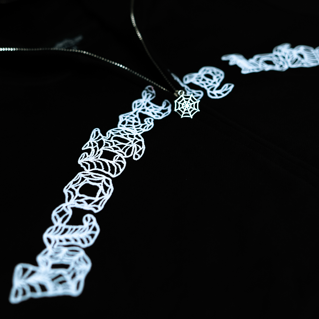 BL WEBSTAR FULL ZIP HOODIE (BLACK/WHITE)