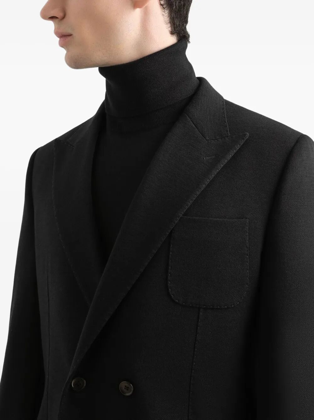 Dolce & Gabbana Men Double-Breasted Wool Blazer