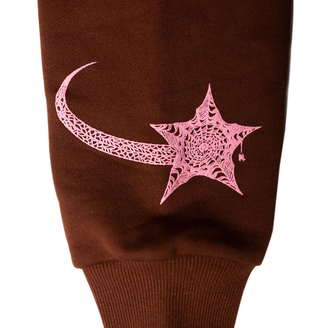 BL WEBSTAR FULL ZIP HOODIE (BROWN/PINK)