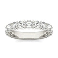 Round Cut Diamond Half Eternity Ring