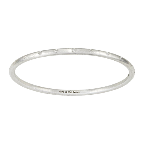 22 DIAMOND LOVE IS THE BOMB BANGLE
