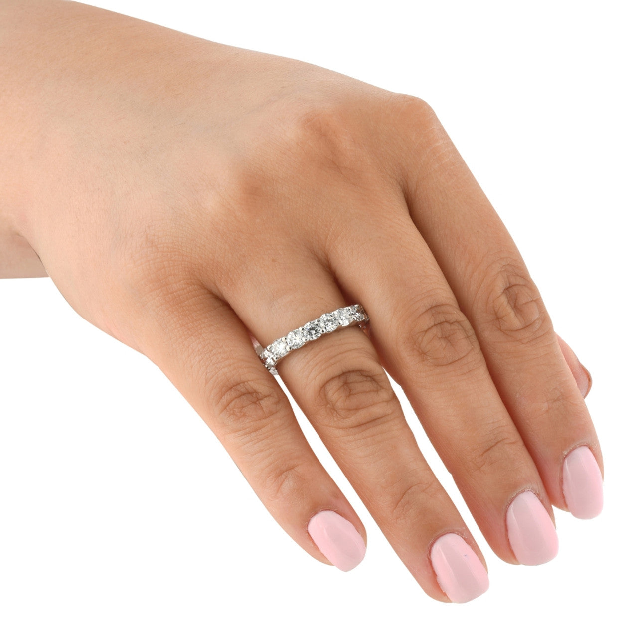 Round Diamond Eternity Band