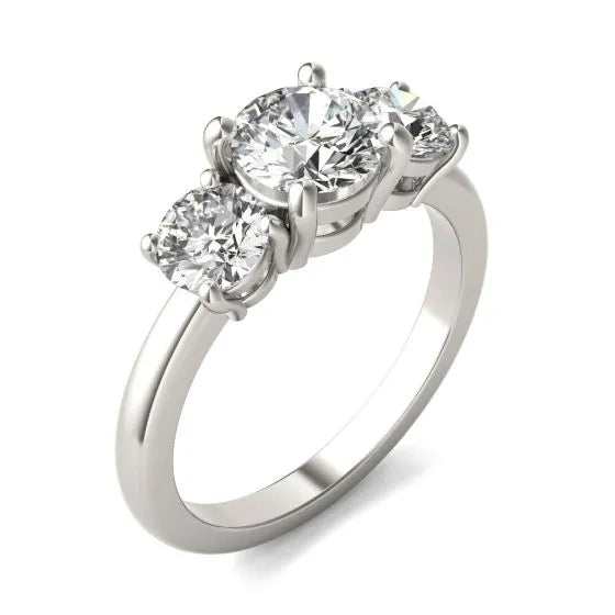 Diamond Three Stone Engagement Ring