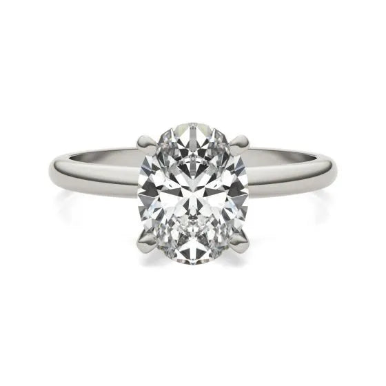 Oval Diamond Solitaire Engagement Ring