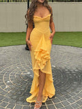 Womans High-end : Strapless Sleeveless Long Dress