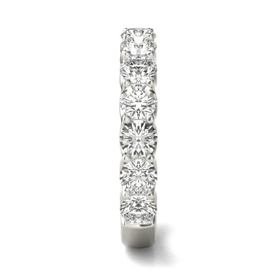 Round Cut Diamond Half Eternity Ring