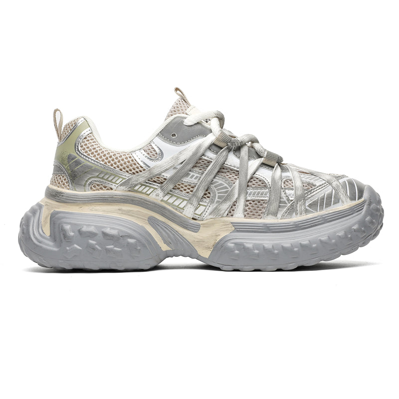S8888 Champagne Tire Sneakers