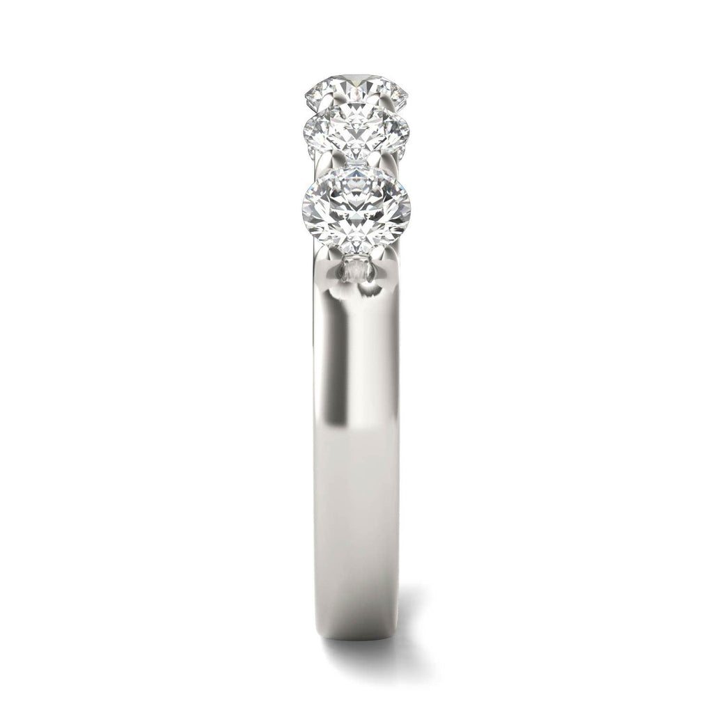 Round Diamond Five Stone Anniversary Band