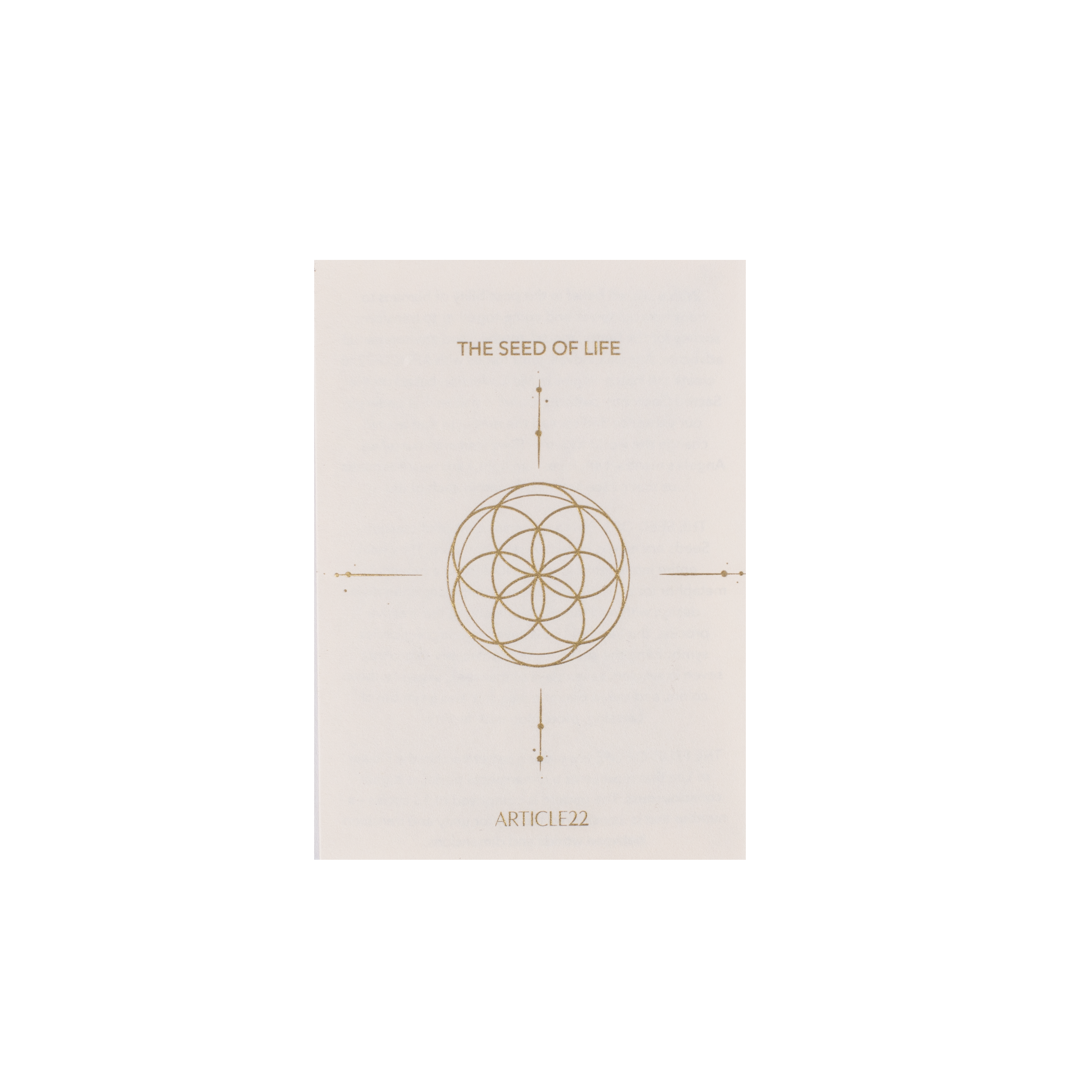 SEED OF LIFE NECKLACE WITH DIAMOND