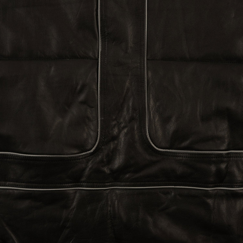 LEATHER PUFFER JACKET