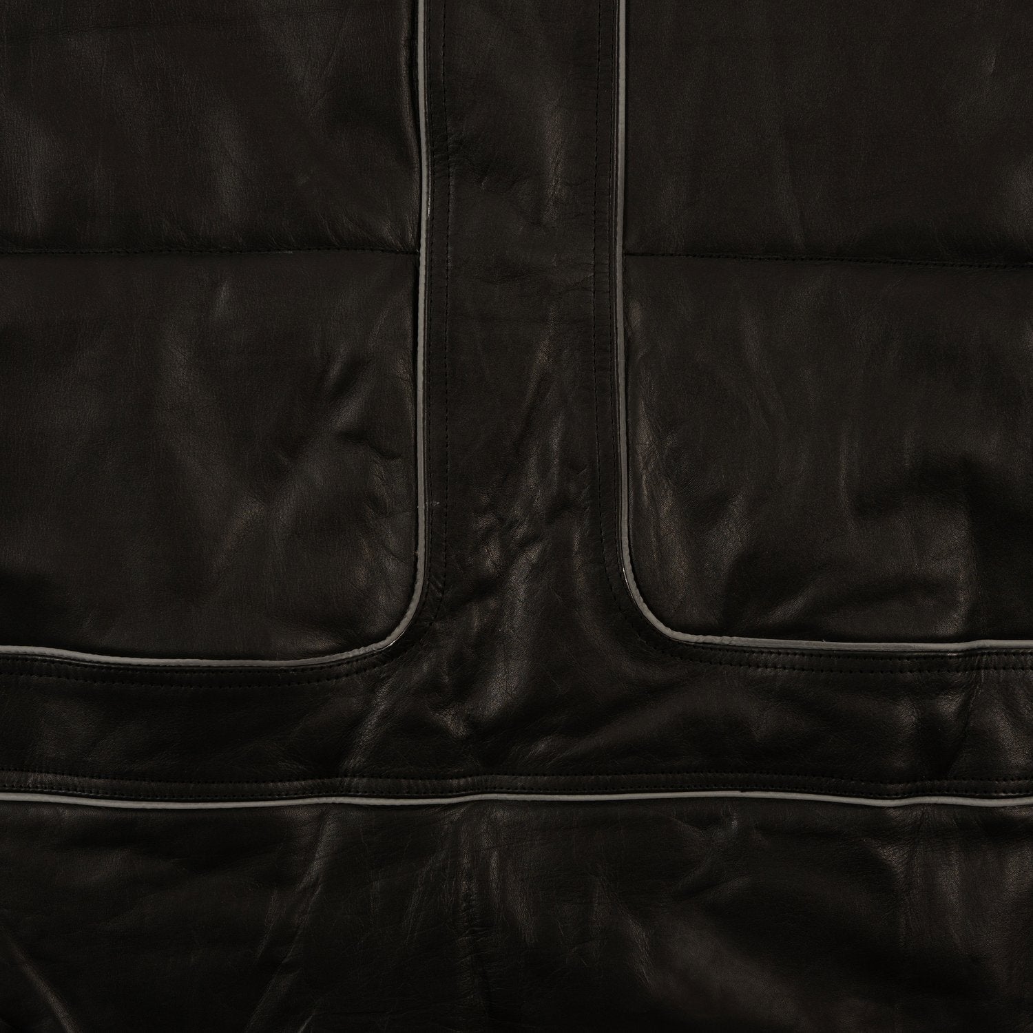 LEATHER PUFFER JACKET