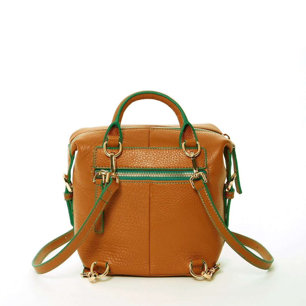 Leather Backpack Crossbody Purse