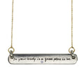DIAMOND BAR TAG NECKLACE