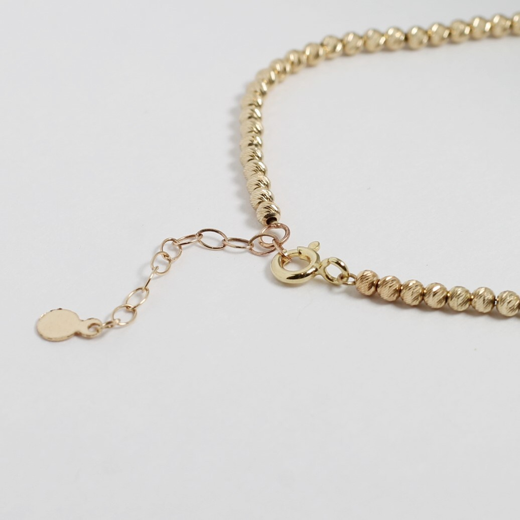 Diamond Cut Beaded Sparkle Bracelet