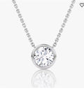 Bezel Set Round Diamond Pendant