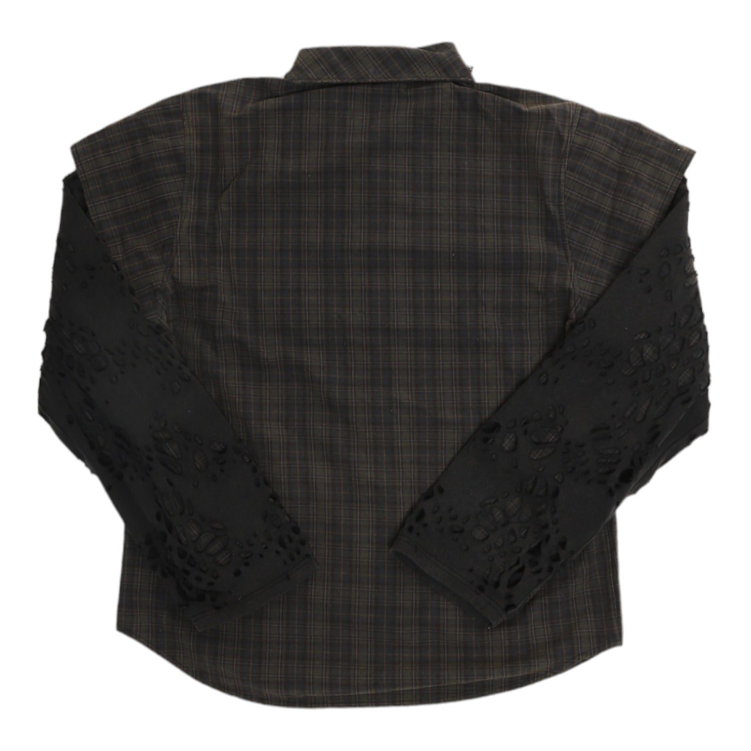 BL OVERLAPPING CROWLEY SHIRT WITH BURNEDWEB GARMENT SLEEVES