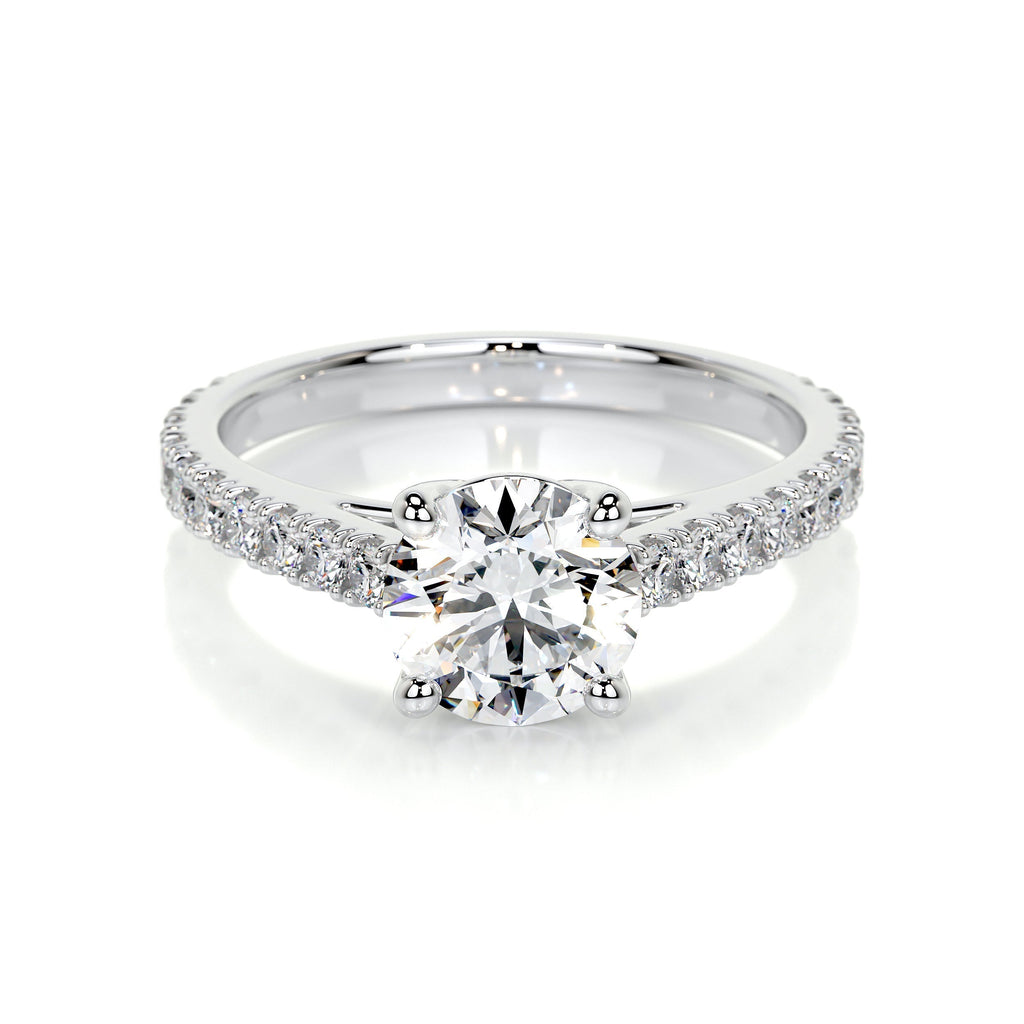 Round Brilliant Diamond Channel Setting Engagement Ring
