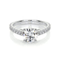 Round Brilliant Diamond Channel Setting Engagement Ring