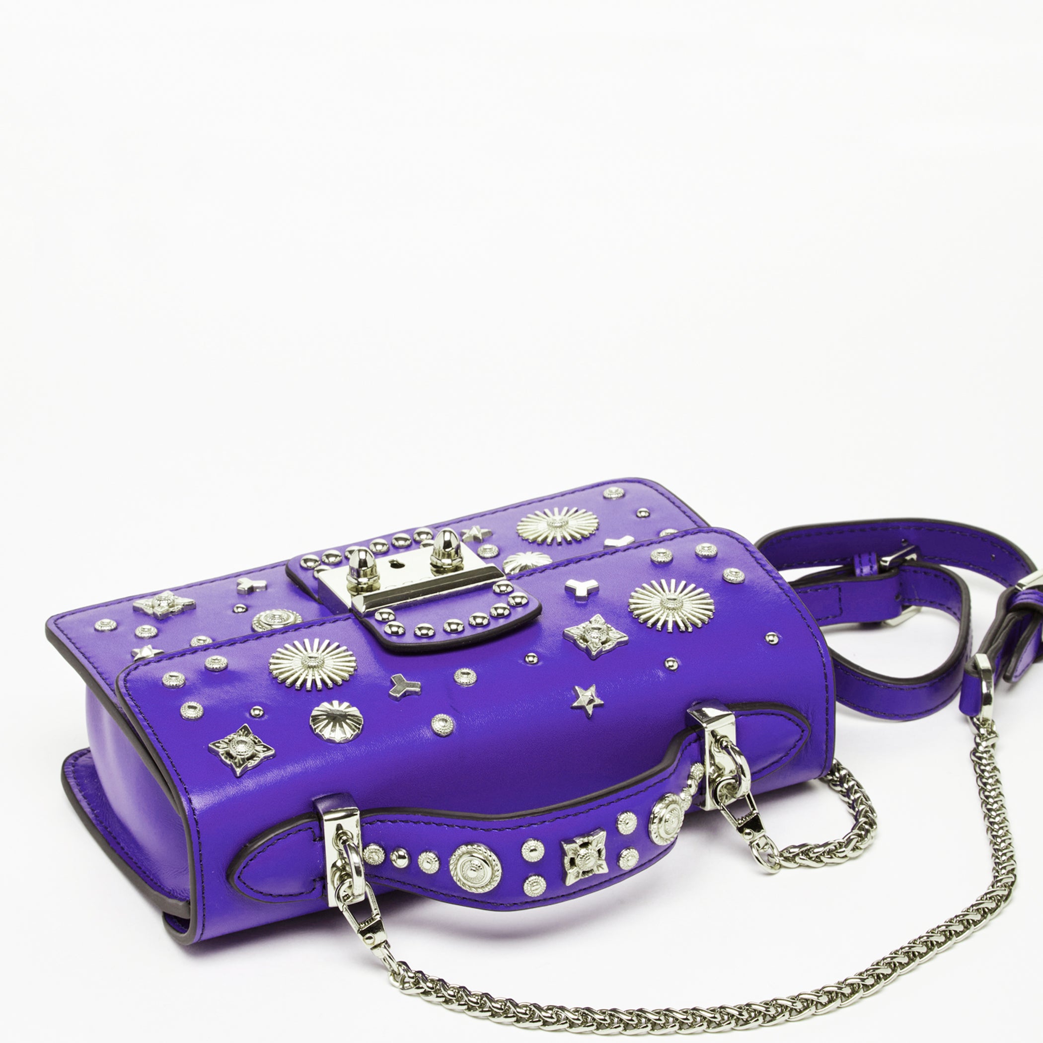 Studded Small Royal Blue Handbag