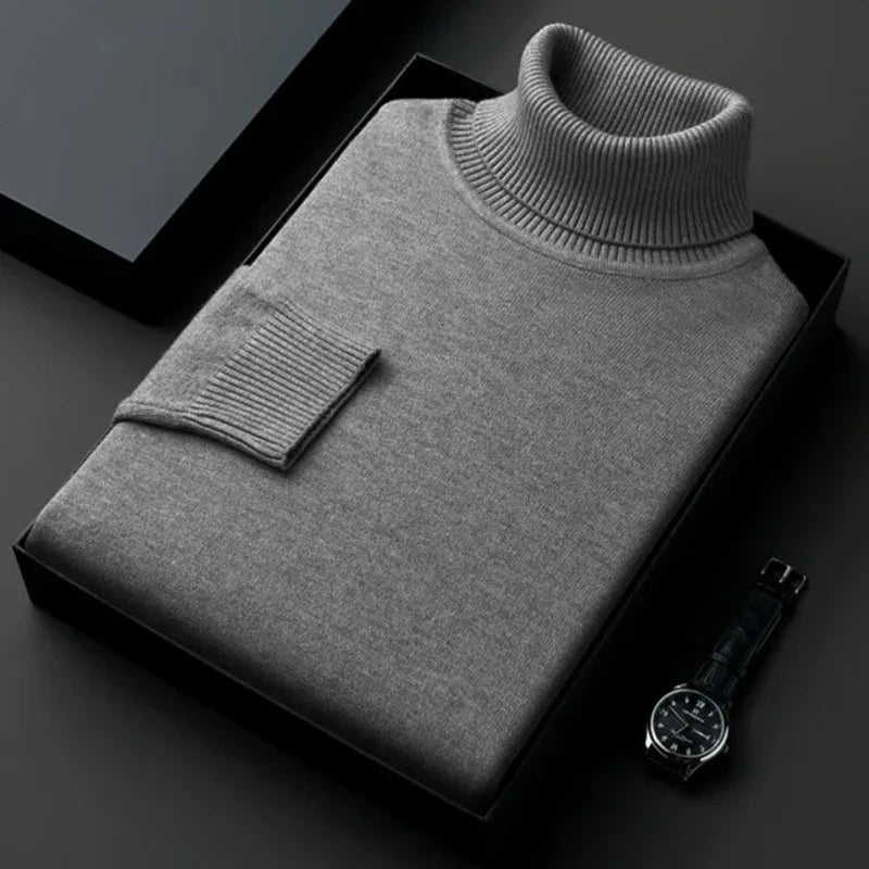 Luxurious Comfort Men's Knitted Turtleneck