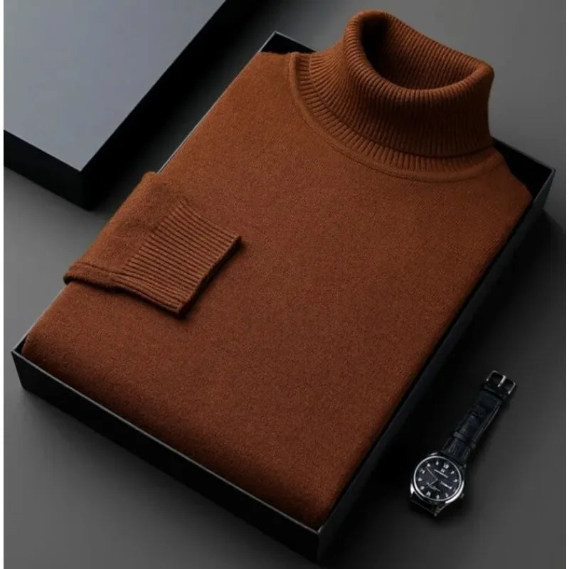 Luxurious Comfort Men's Knitted Turtleneck