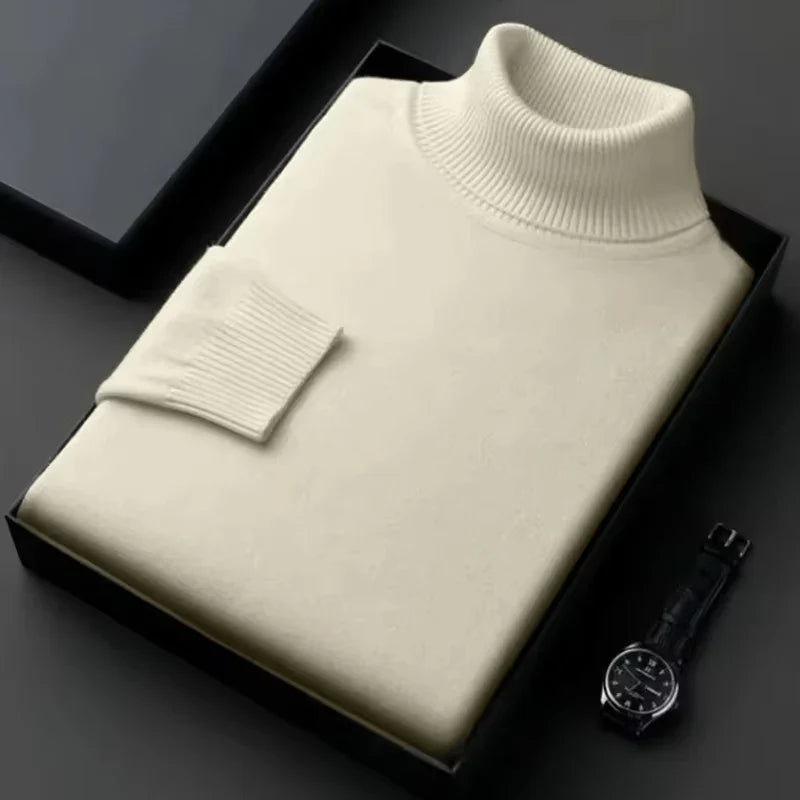 Luxurious Comfort Men's Knitted Turtleneck