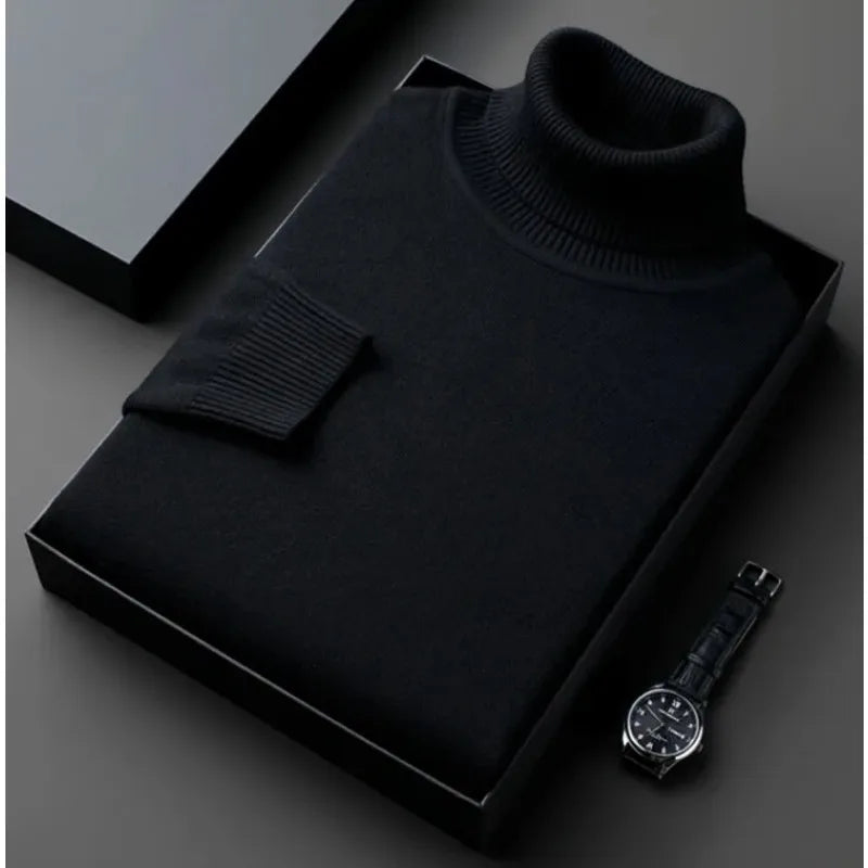 Luxurious Comfort Men's Knitted Turtleneck