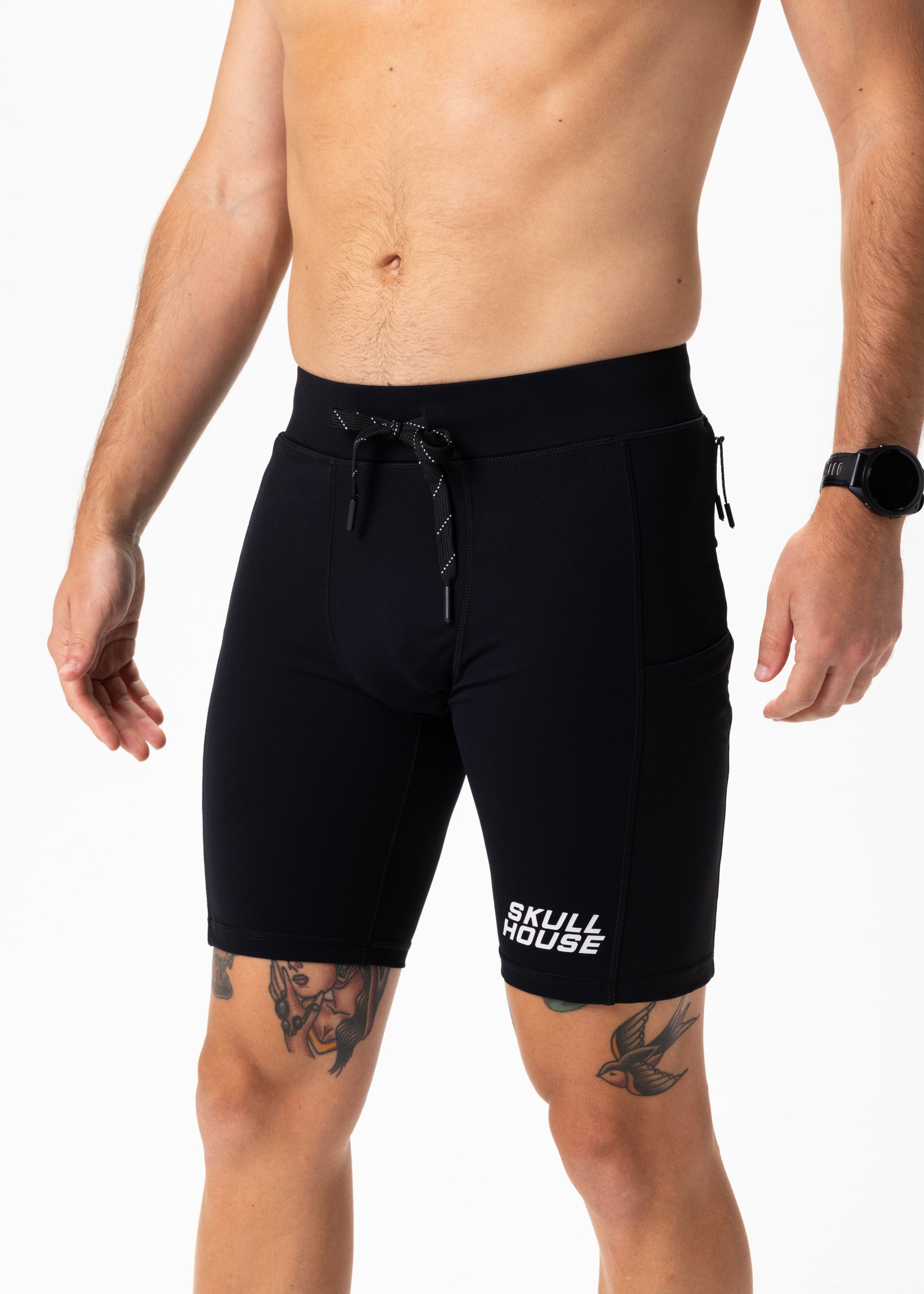 DEADRINGER 8" HALF TIGHTS - BLACK