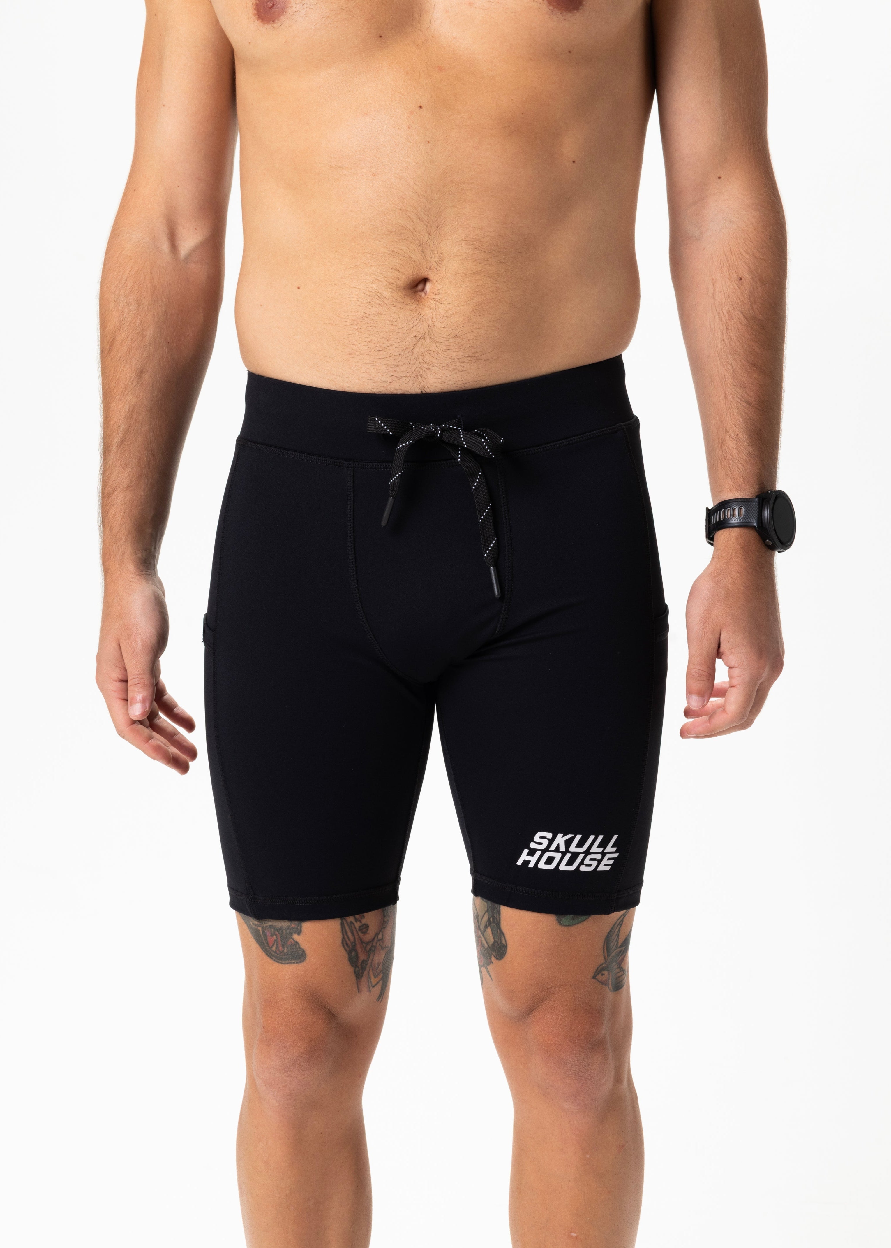 DEADRINGER 8" HALF TIGHTS - BLACK