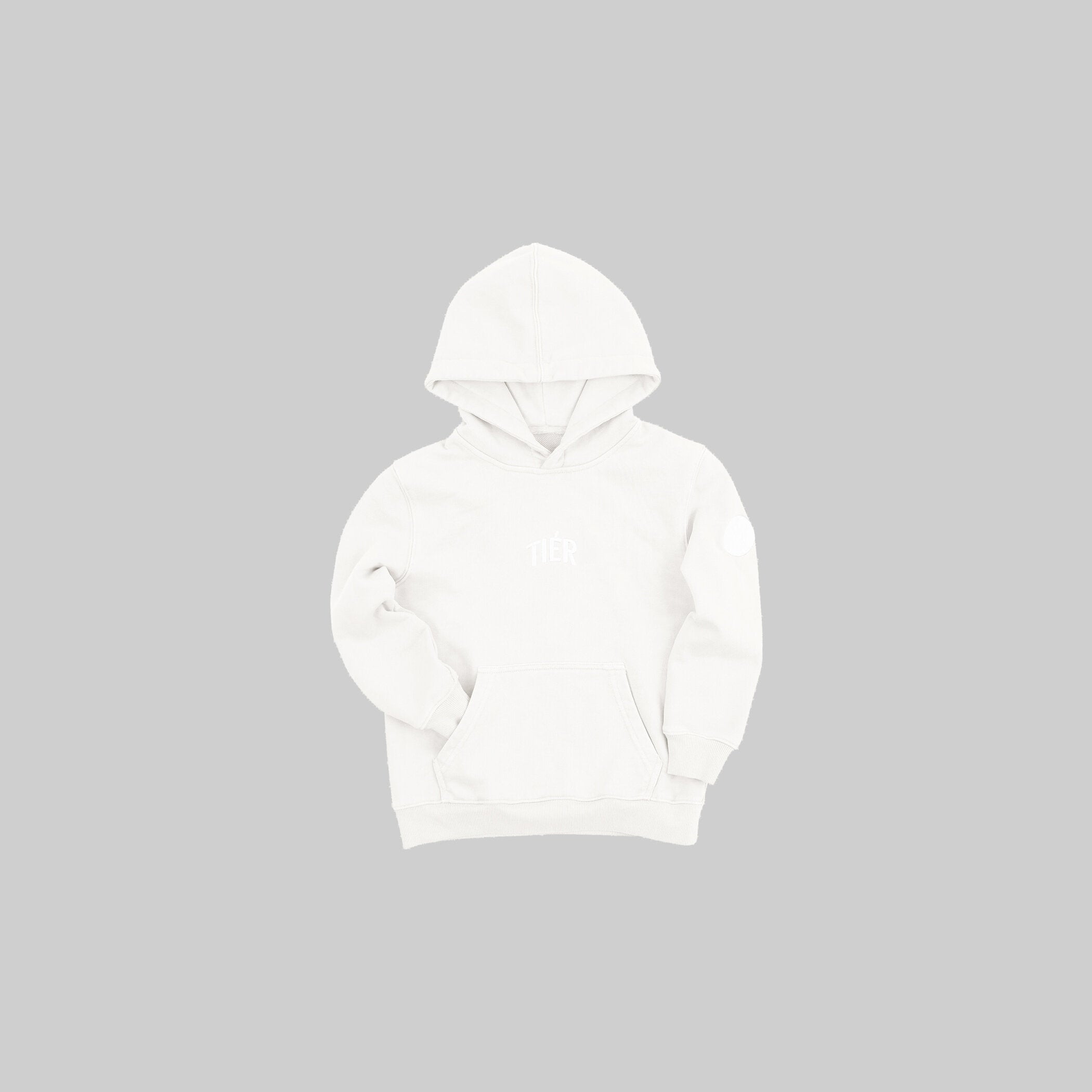 WHITE TIÉR KIDS ESSENTIALS HOODIE