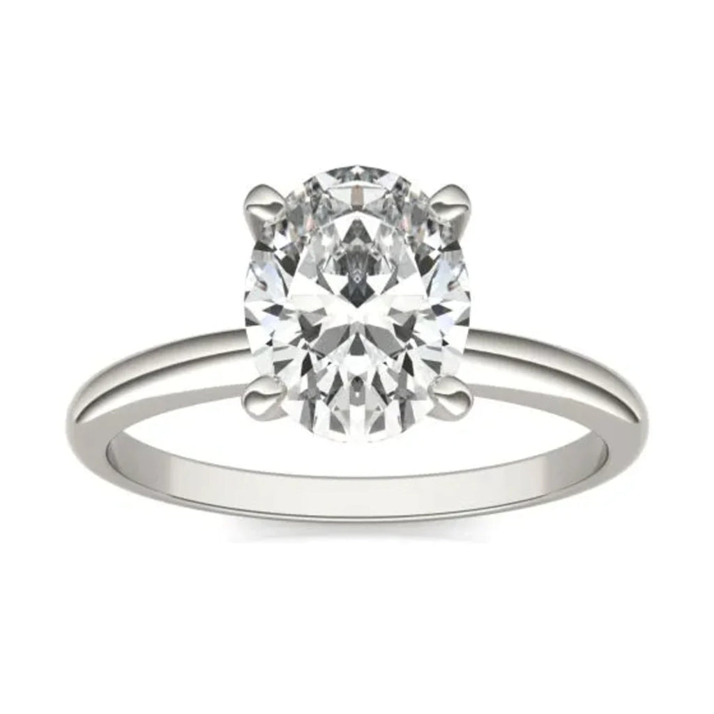 Oval Diamond Solitaire Engagement Ring