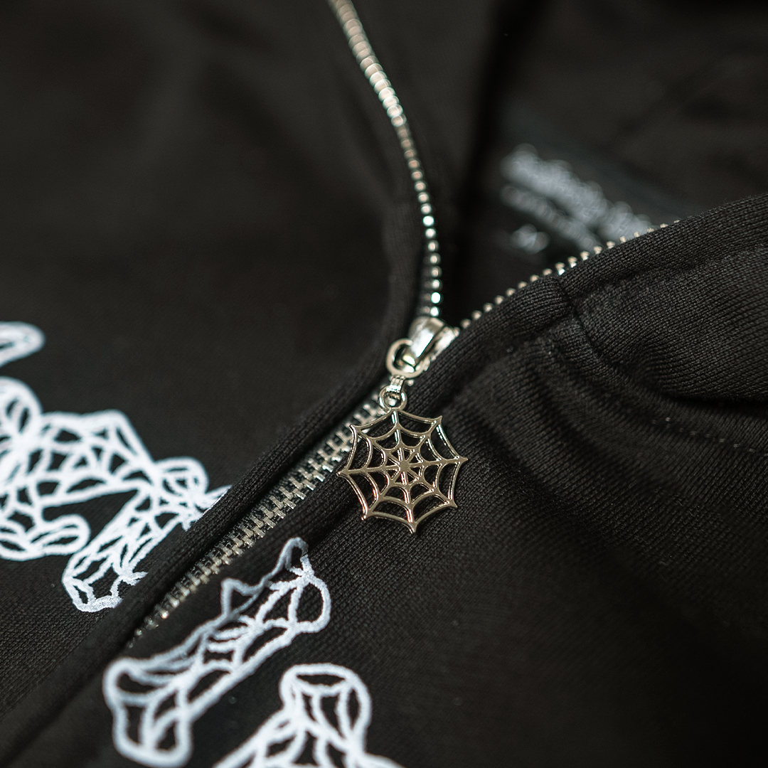 BL WEBSTAR FULL ZIP HOODIE (BLACK/WHITE)