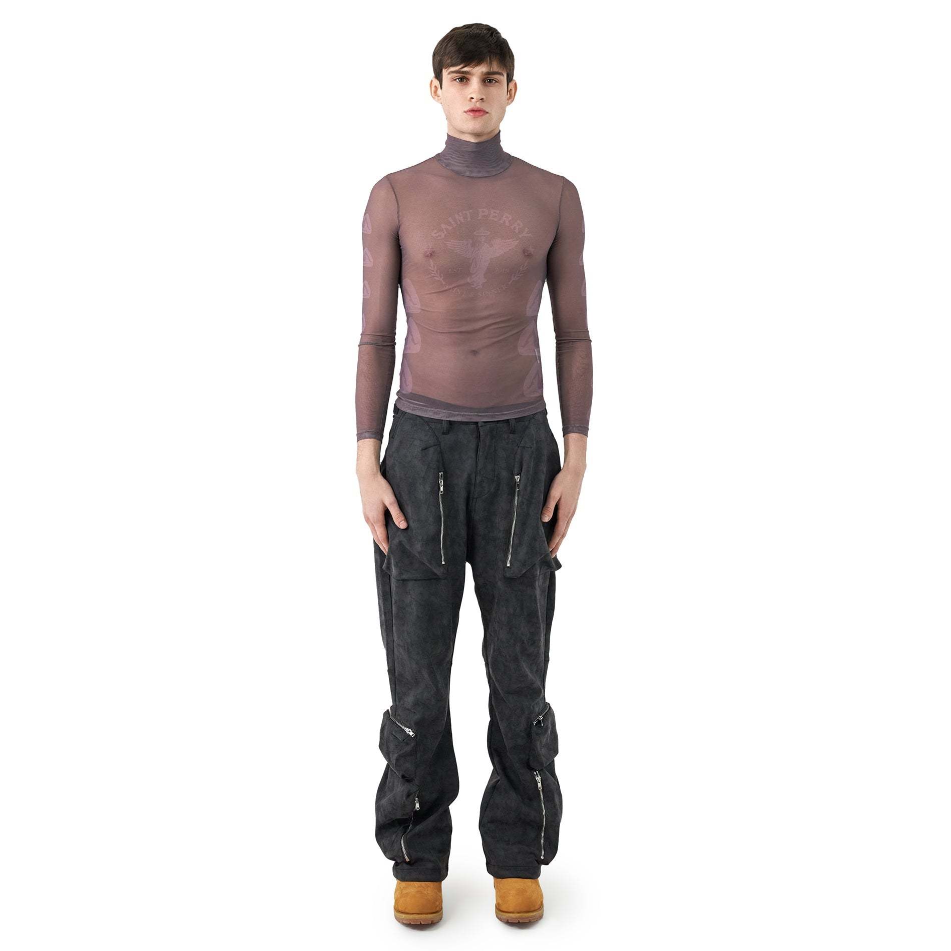 Baggy Cargo Pants Dark Gray