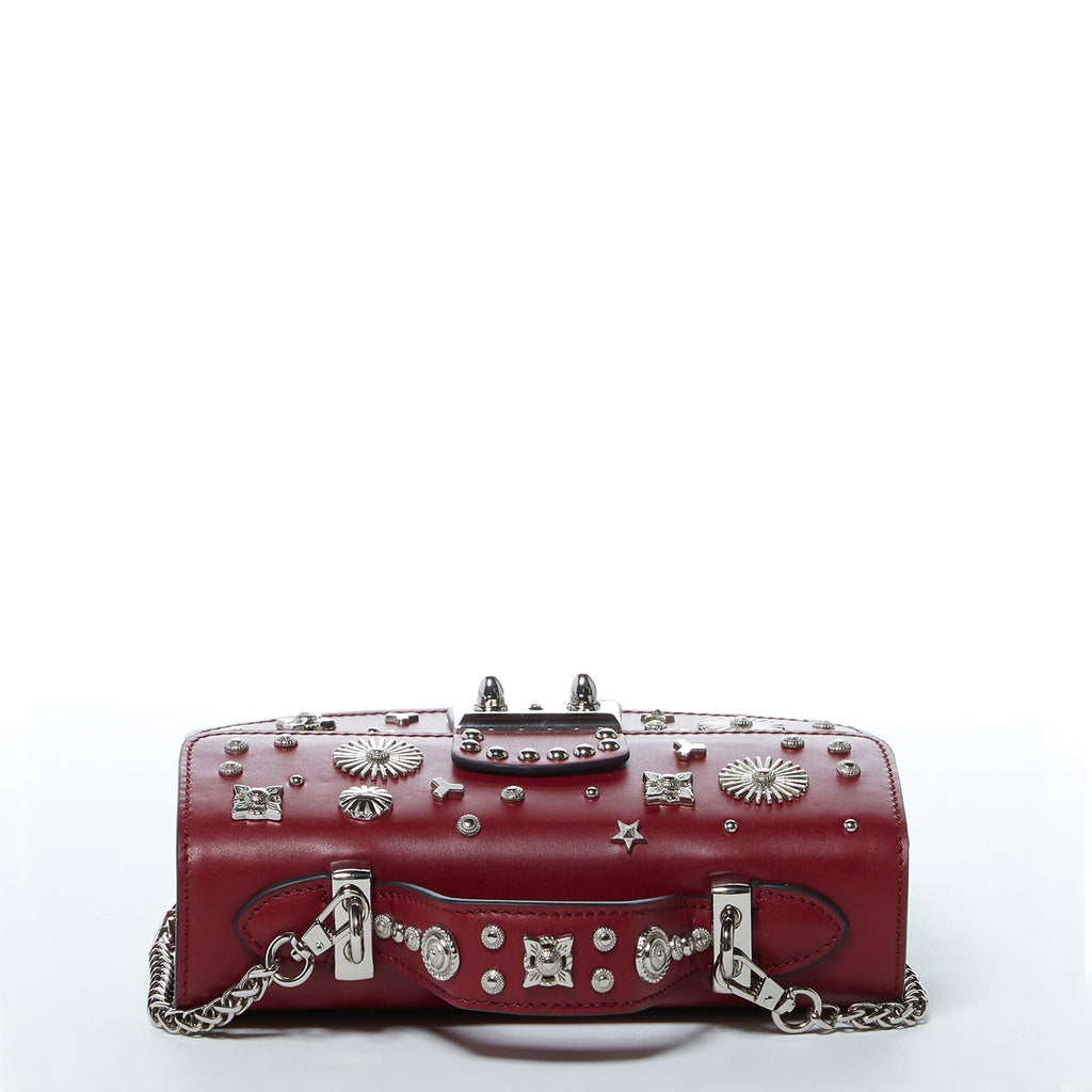 Red Studded Small Handbag