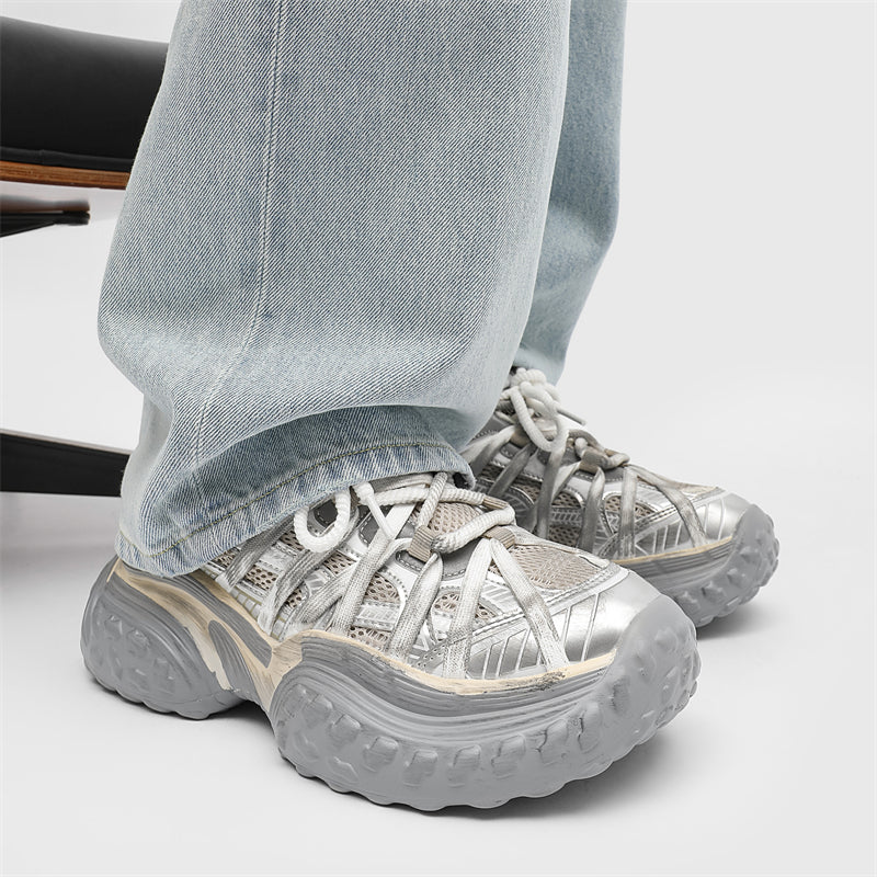 S8888 Champagne Tire Sneakers