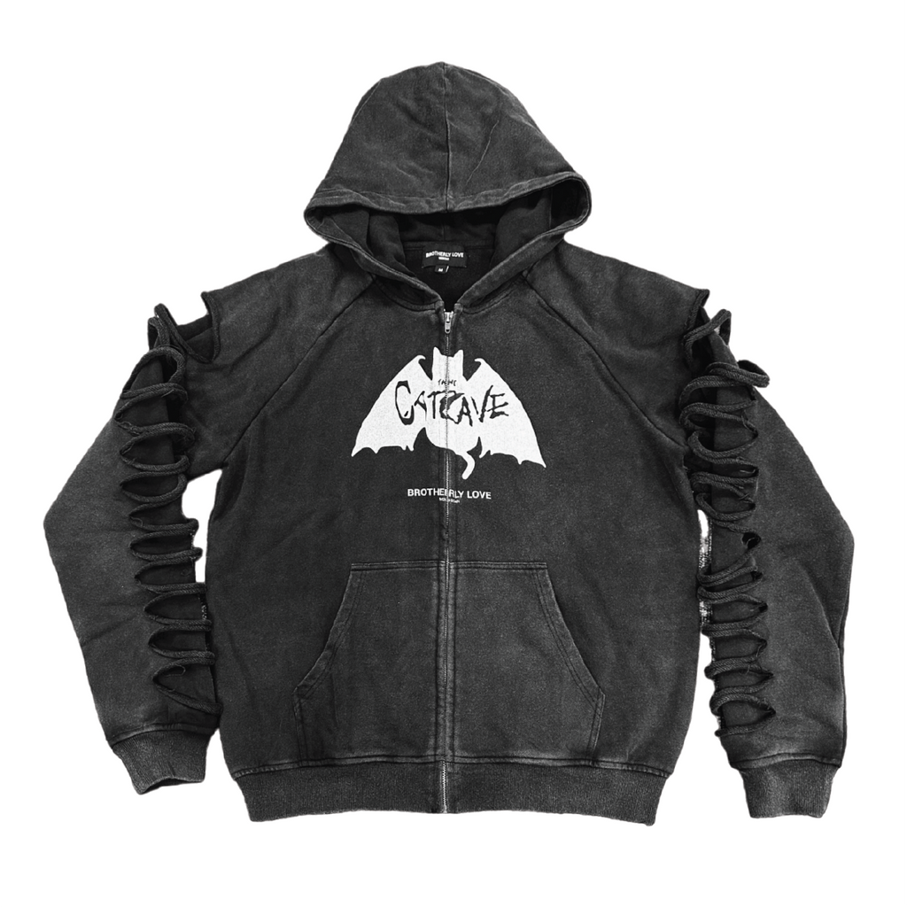 BL CATCAVE SLASHED ZIPUP