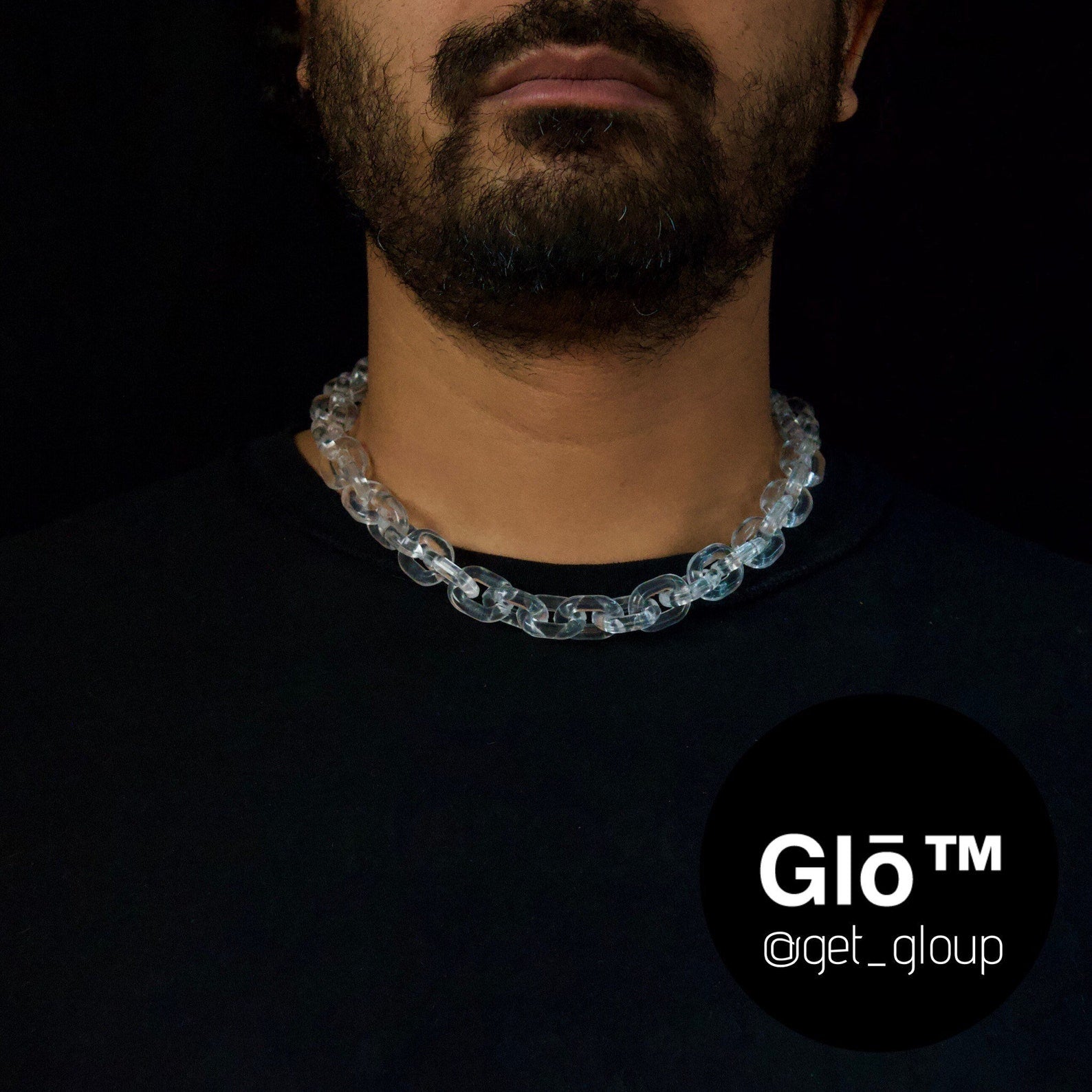 Clear Anchor Link Choker – Acrylic Glass Chain for Y2K Fashion, Layering & Minimalist Style