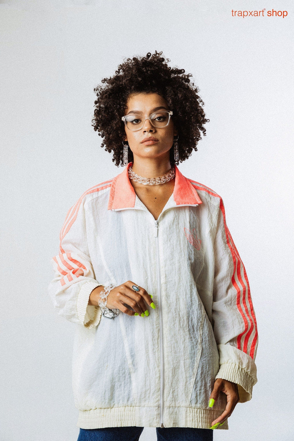 Clear Large Cuban Link Choker – Acrylic Glass Chain for Y2K Fashion, Layering & Statement Style