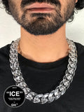 Clear Large Cuban Link Necklace – Acrylic Glass Chain for Layering, Y2K Fashion & Statement Style