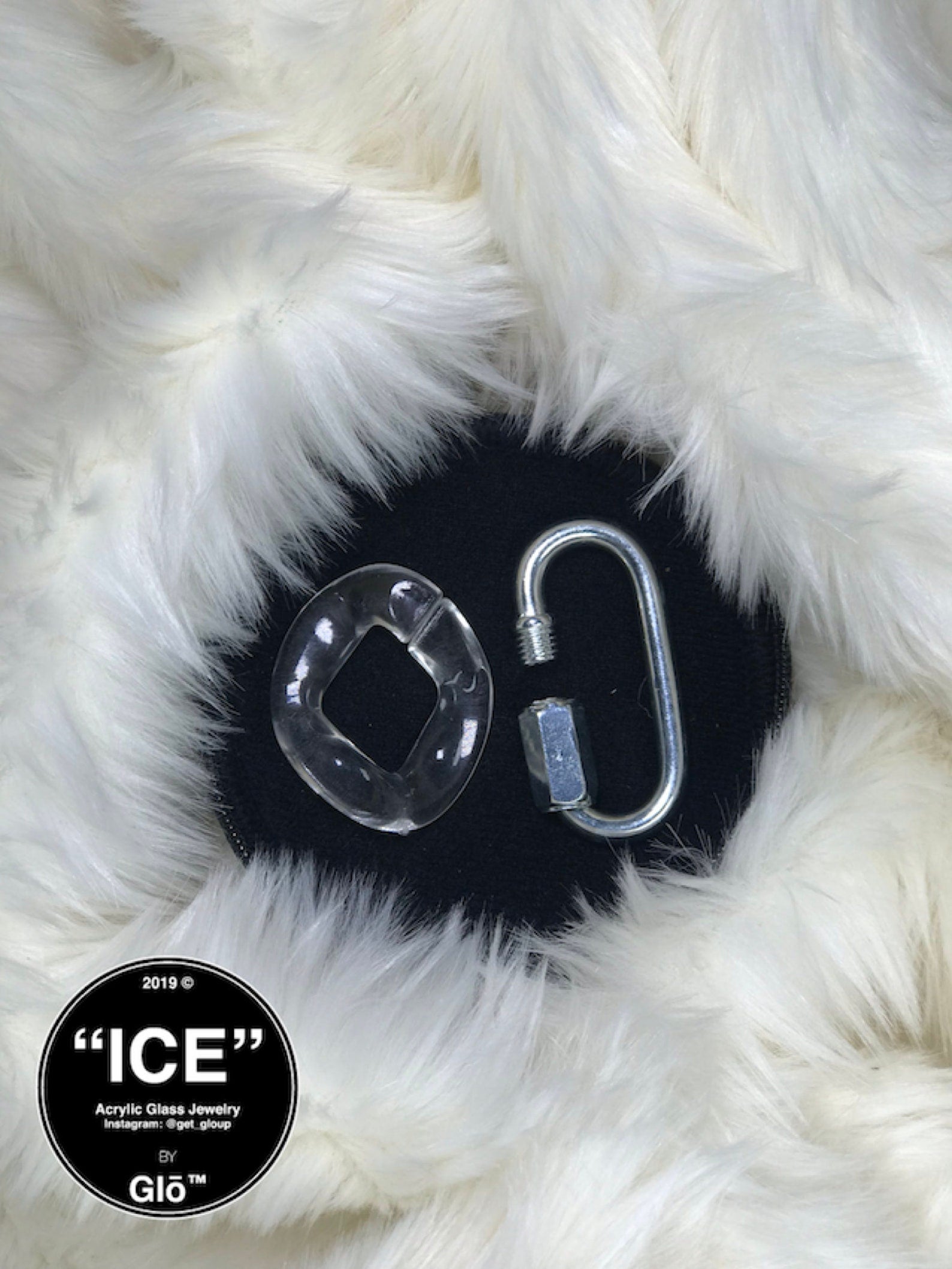 Clear XL Curb Link Necklace – Chunky Acrylic Glass Chain for Y2K Fashion, Streetwear & Bold Statement Style