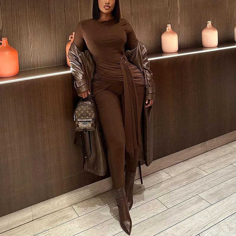 Long Sleeve Tight jumpsuit For Women