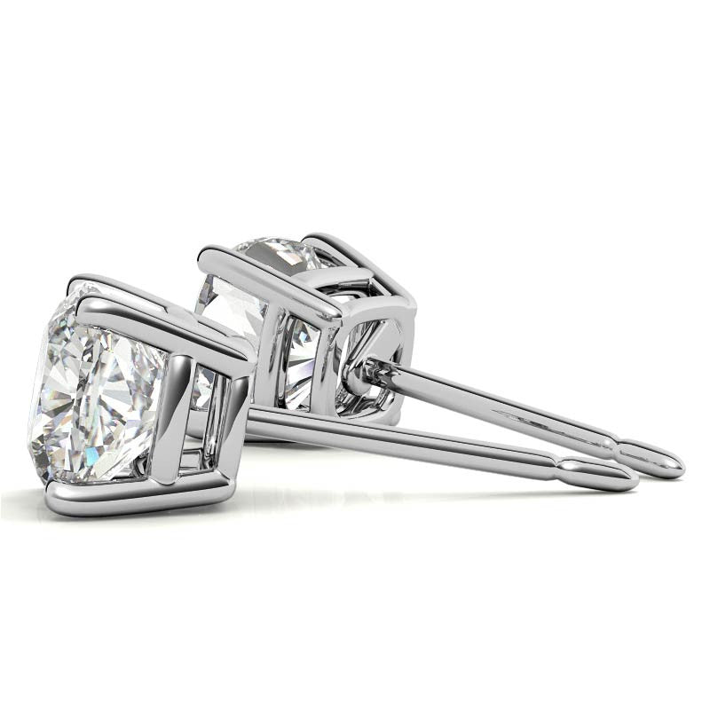 Cushion Cut Stud Earrings