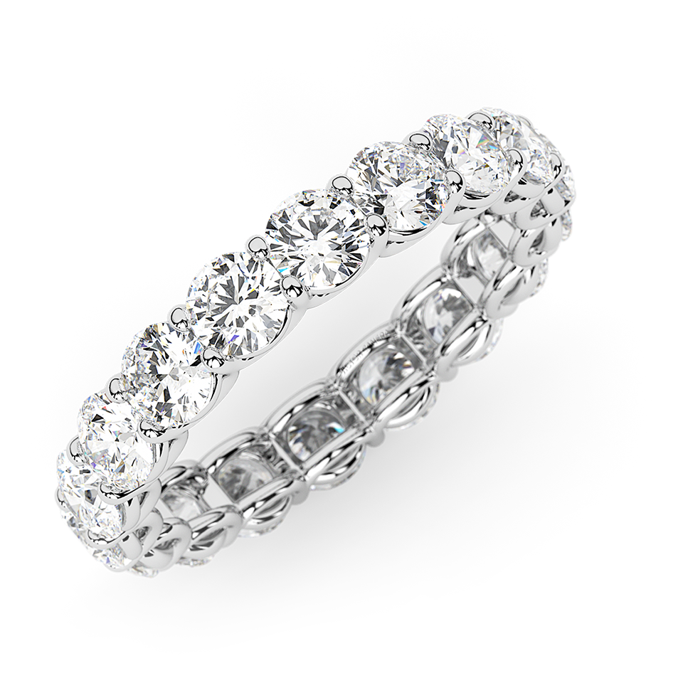 Round Diamond Eternity Band