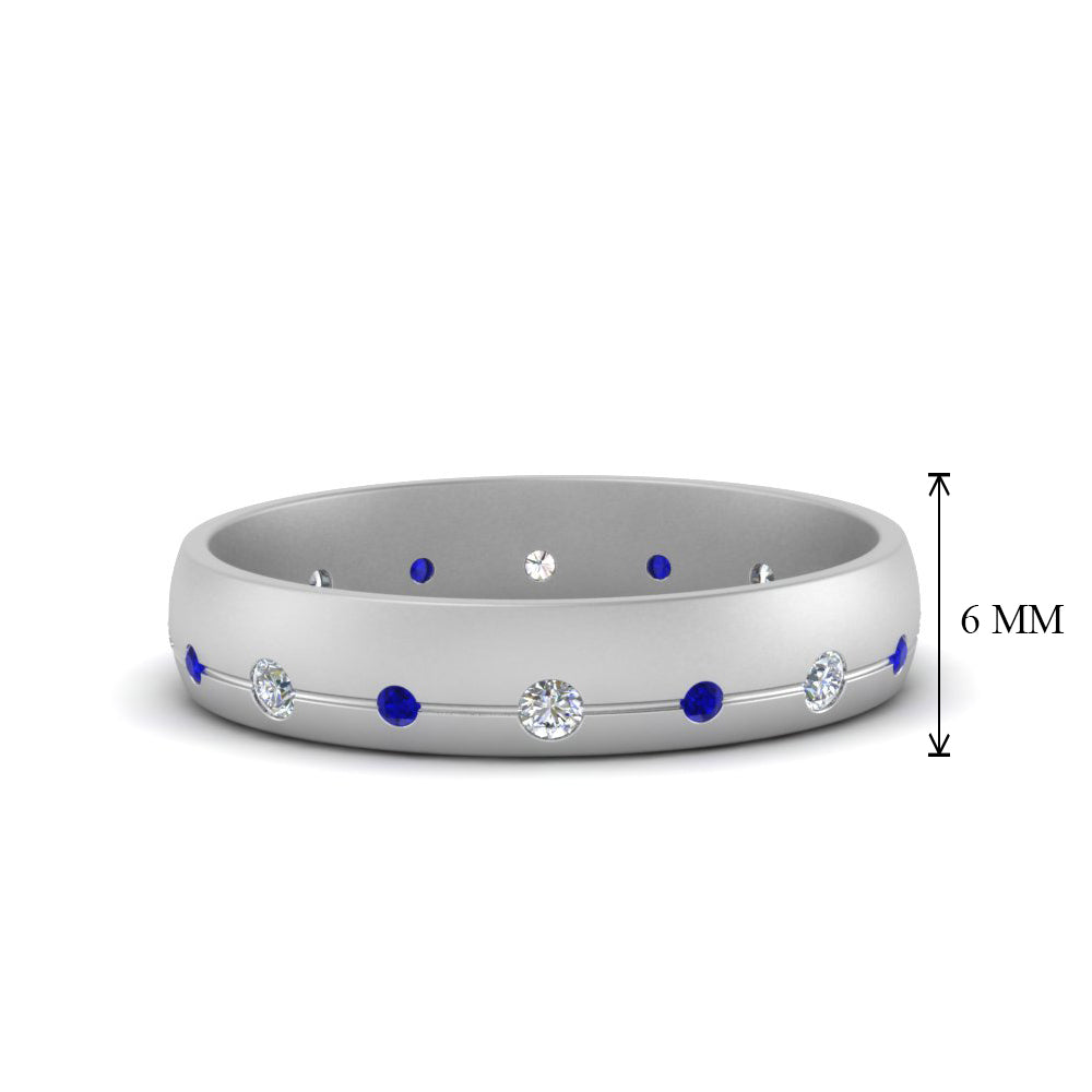 Flush Set Diamond Wedding Band