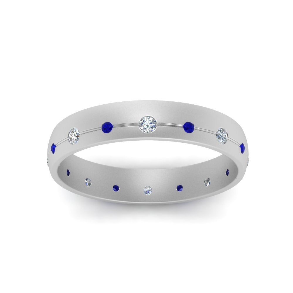 Flush Set Diamond Wedding Band