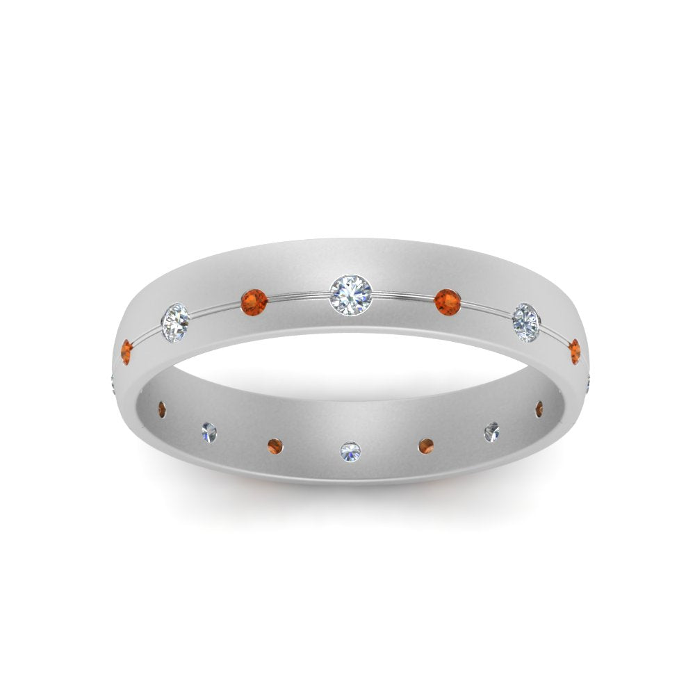 Flush Set Diamond Wedding Band