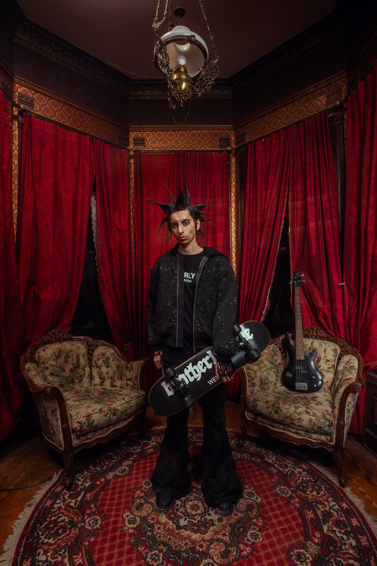 BL BURNEDWEB NYLON BOMBER JACKET