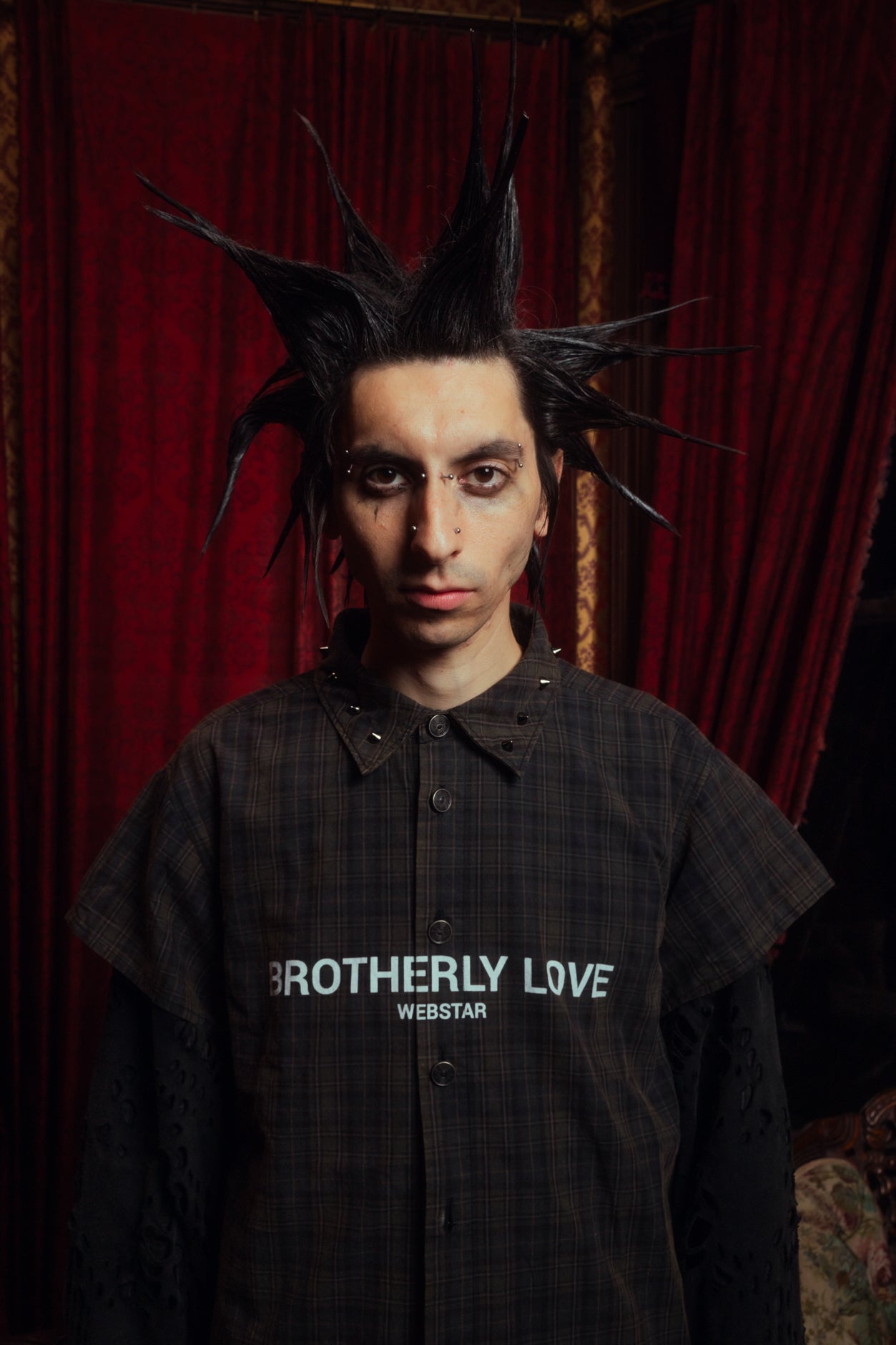 BL OVERLAPPING CROWLEY SHIRT WITH BURNEDWEB GARMENT SLEEVES